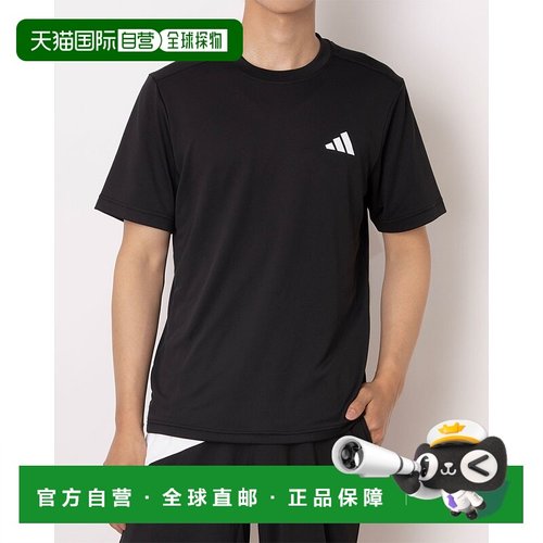 日本直邮阿迪达斯男士酷背运动衫M短袖黑色T恤KK7221功能性半袖