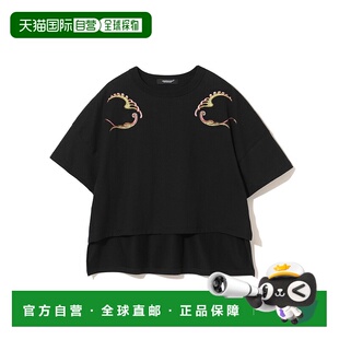 1h可退 日本直邮UNDERCOVER 女士宽松短款刺绣T恤 UC1E88062