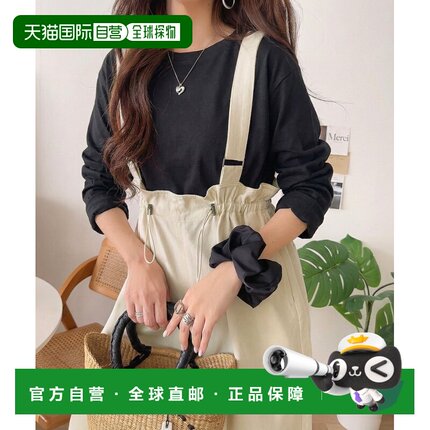 1h可退 日本直邮JaVa联名 女装 宽松版型 棉 高腰牛仔背带裤 jv10