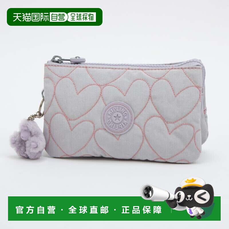 日本直邮Kipling 手拿包 心形亮片收纳包