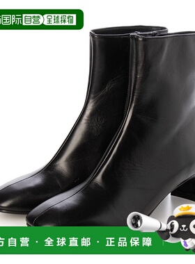 日本直邮FABIO RUSCONI 方头中缝短靴 FA933BW20266 黑色