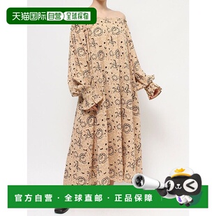 日本直邮Ungrid 民族风离岸褶皱宽松连衣裙 U02348EW21161
