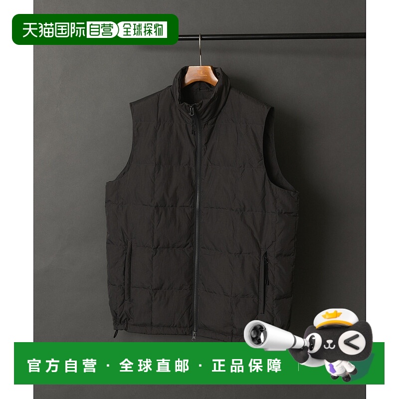 1h可退 日本直邮TAION 男装 高领W拉链 800FP羽绒背心 ITA617C003