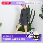 日本直邮NICE CLAUP 女装 1h可退 肩开叉迷你褶皱针织裙 01520904