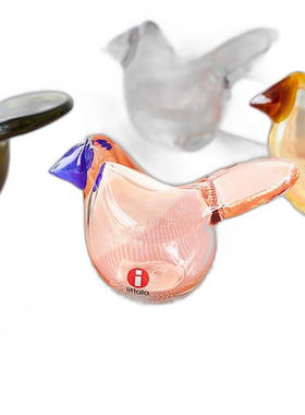 日本直邮iittala 伊塔拉 Bird by Oiva Toikka花瓶 Salmon Pink B