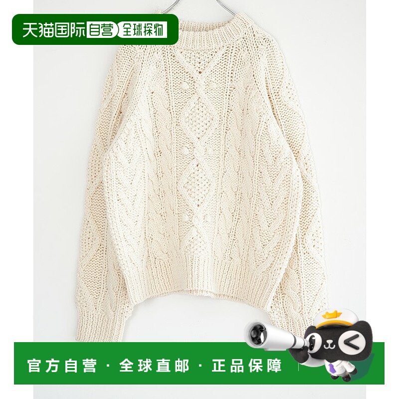 日本直邮SHINZONE ARAN 麻花针织套头衫 女士上衣毛衣[25AMSNI13]