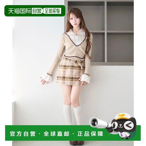 日本直邮Rose Muse 女士 低腰格纹迷你裙 内衬安【付后1h可退】