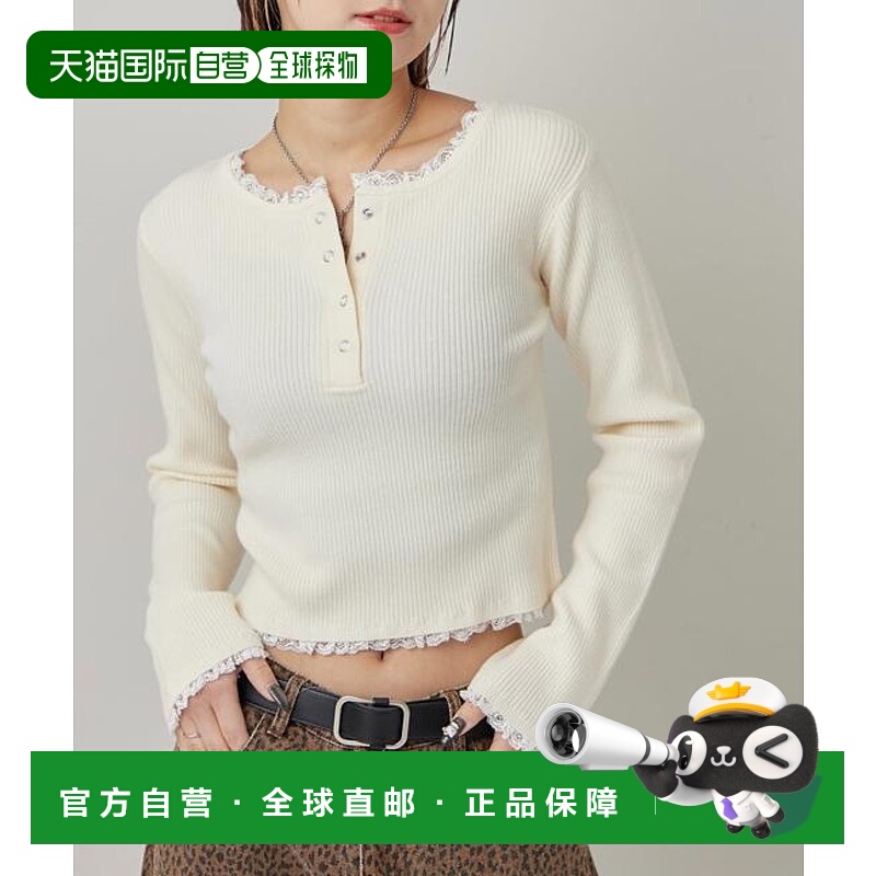 1h可退 日本直邮官方授权 WHO’S WHO gallery 蕾丝拼接亨利领针