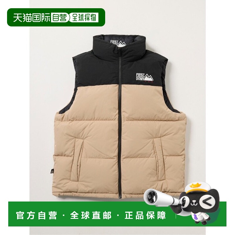 1h可退 日本直邮FIRST DOWN 男装 拨水防风 可双面穿 羽绒背心 宽
