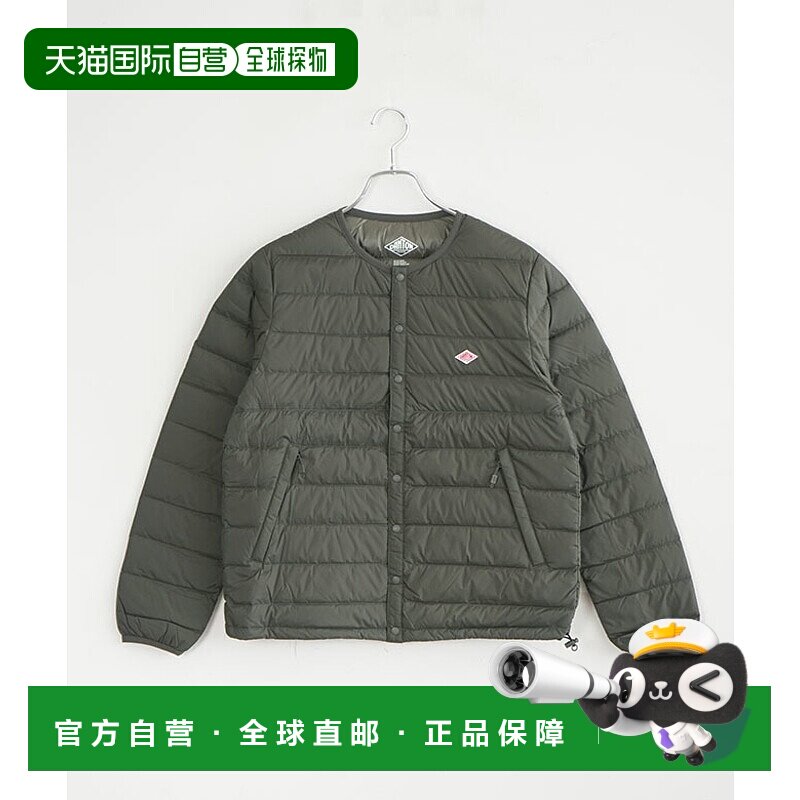 日本直邮DANTON 圆领内层羽绒服尼龙塔夫绸轻质外套 [DT-A0001RRT