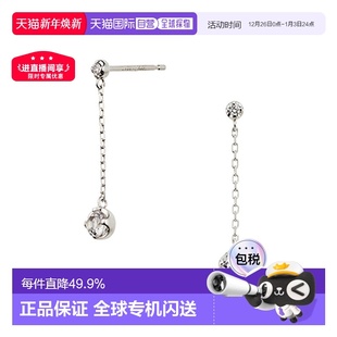 日本直邮VENDOME K10白金白色托帕石钻石耳钉耳环AJBA2310 AOYAMA