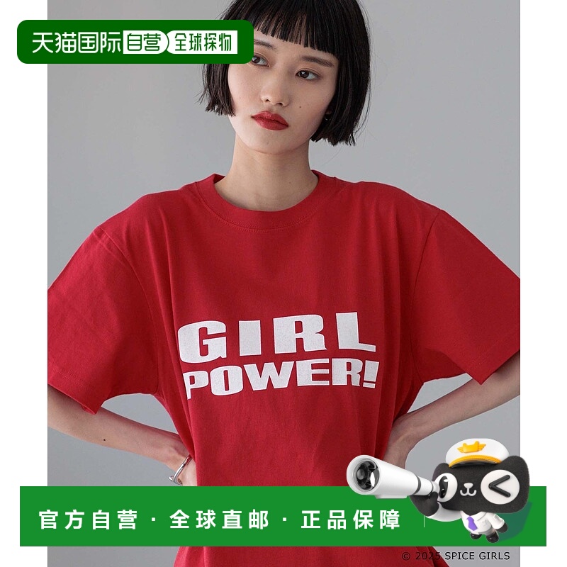 1h可退 日本直邮LOWRYS FARM 女士SPICE GIRLS印花T恤 450081