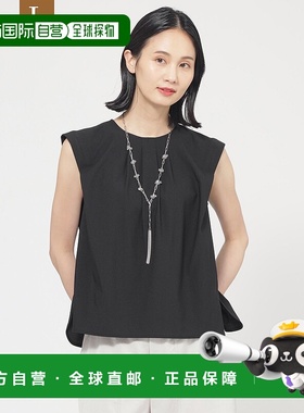 1h可退 日本直邮TRANS WORK 女士L码洗可机洗立体褶皱设计背心T恤