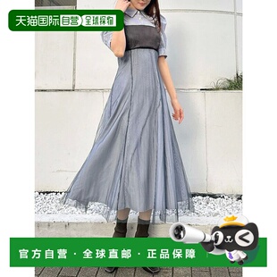 连衣裙 动力牛仔包短袖 ME2340EW025165 拼接式 日本直邮MERCURYDUO