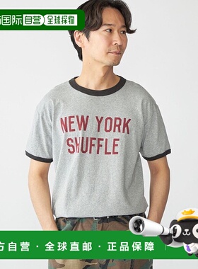 日本直邮SHIPS THE DAY ON THE BEACH印花圆领T恤 [SH8611EM04874