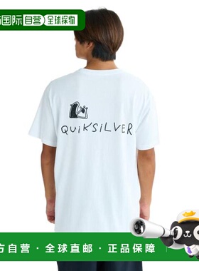日本直邮Quiksilver SR DRAWN 半袖T恤 [25SUQST252005WHT] 白色
