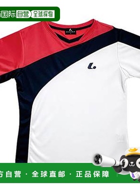 日本直邮LUCENT 衬衫 女士比赛衬衫 无领 粉橙色 短袖 上衣 吸汗