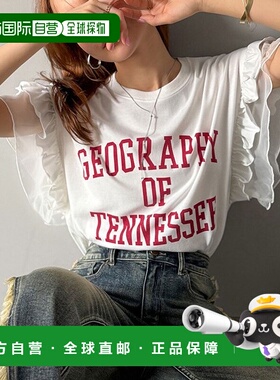 日本直邮Classical Elf 可爱加倍蓬松感学院风logo宽松T恤 C04519