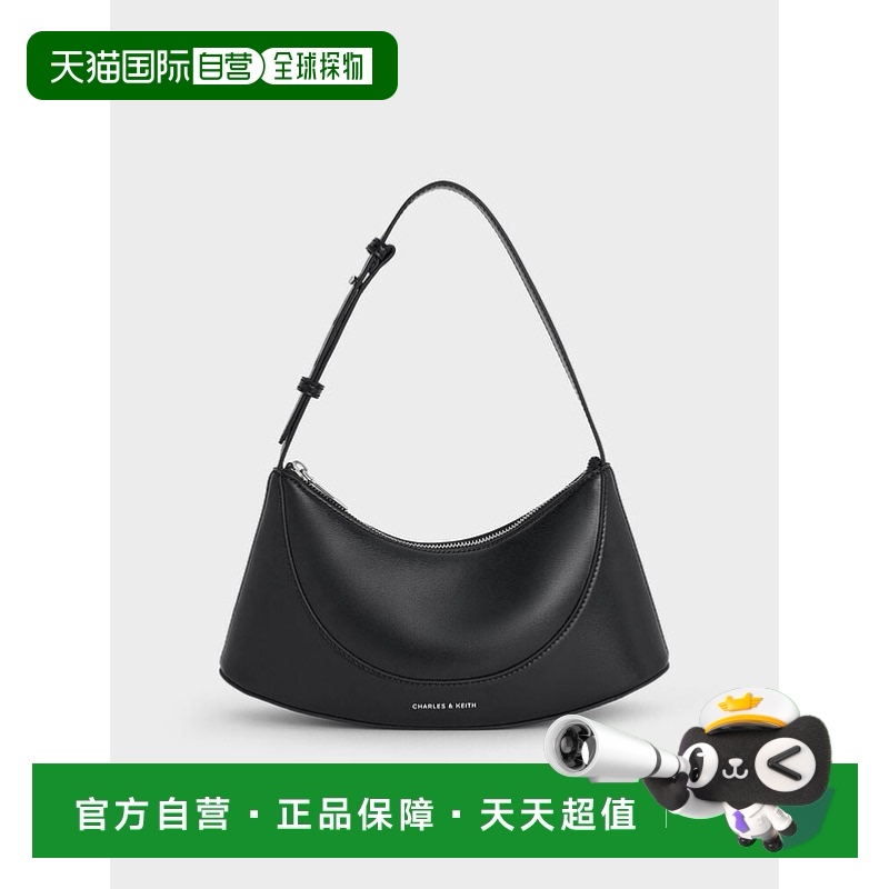 日本直邮CHARLES&KEITH 小ck 春新简约通勤 PU 单肩腋下包斜挎包