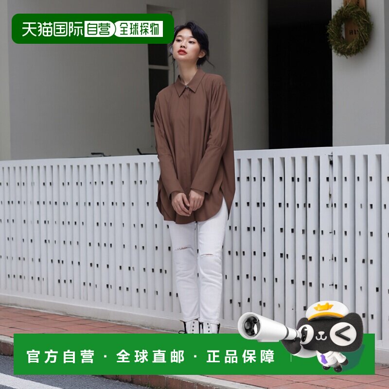 1h可退 日本直邮LE PHIL 女装宽松长袖口衬衫 侧开衩设计 5345210