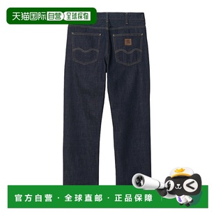 男款 日本直邮Carhartt 纯色直筒牛仔裤 SS22 深蓝色 WIP