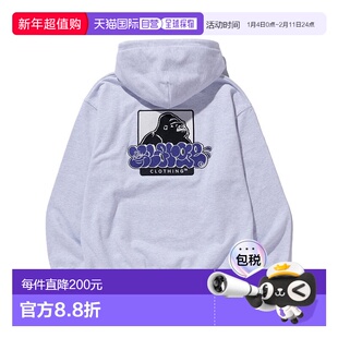 1h可退 日本直邮XLARGE 男女同款涂鸦图案刺绣连帽卫衣 101244012