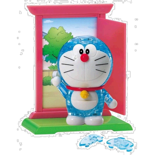 日本直邮【】BEVERLY 44个水晶拼图哆啦A梦儿童益智玩具立体拼图