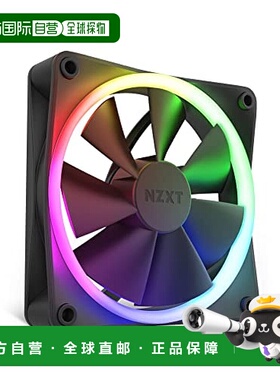【日本直邮】Nzxt恩杰 黑色计算机机箱风扇 RF-R12TF-B1 FN1763