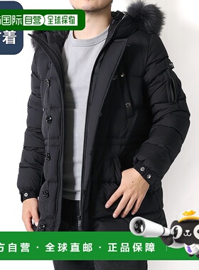 日本直邮TATRAS“FONDO”男士羽绒服带毛皮连帽（黑色）MJXA00100