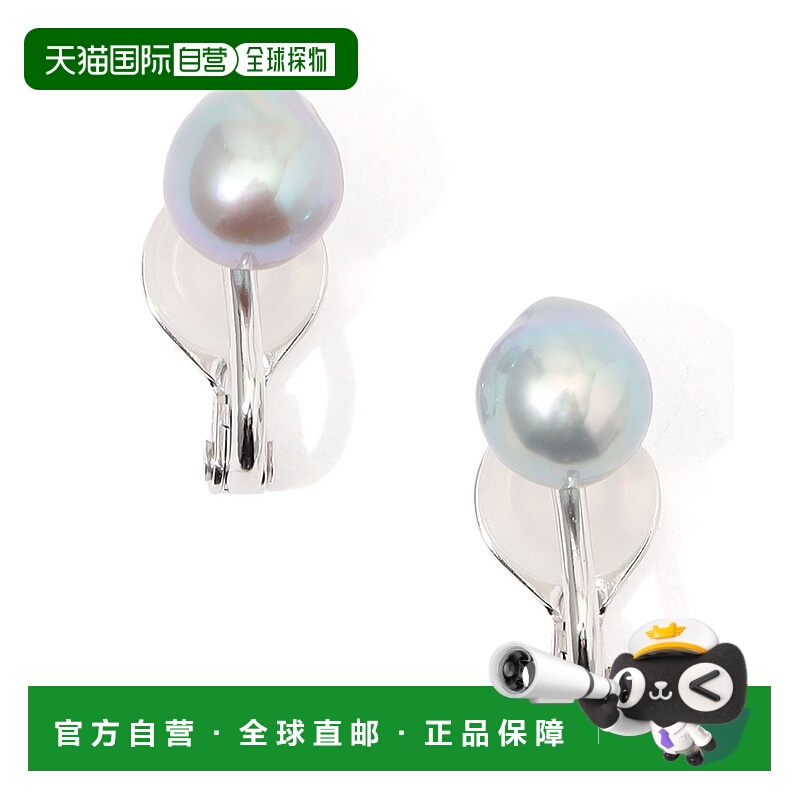 1h可退 日本直邮Les bonbon 女士淡水珍珠银925镀金耳环 半滴造型