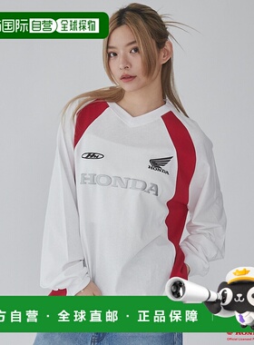 1h可退 日本直邮WEGO Honda联名图案大印花长袖T恤 MC25SP01M0005