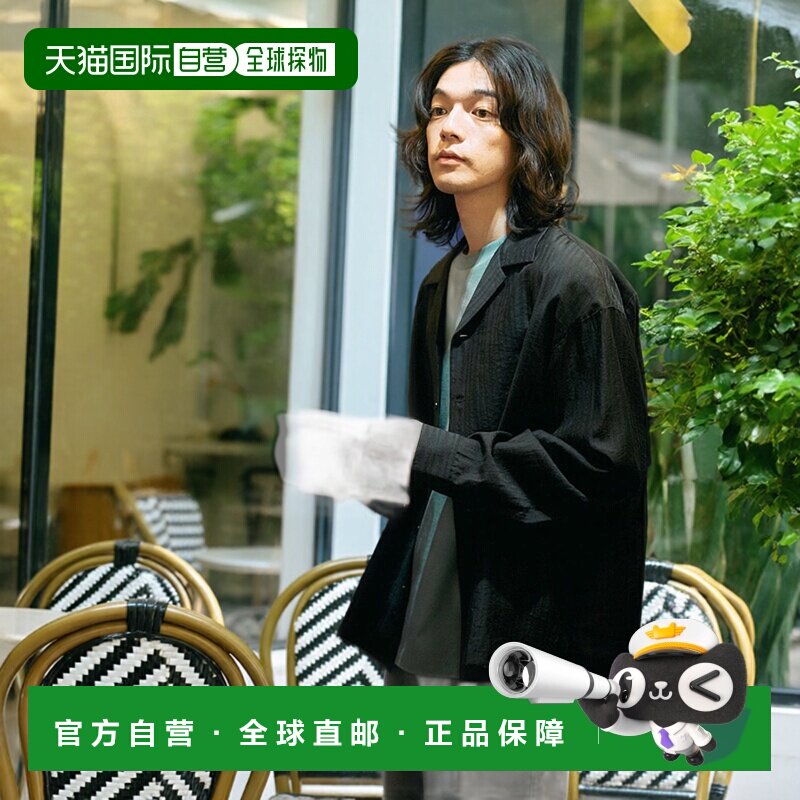 日本直邮SENSE OF PLACE 男士透视条纹开领衬衫 AA4513S111男装