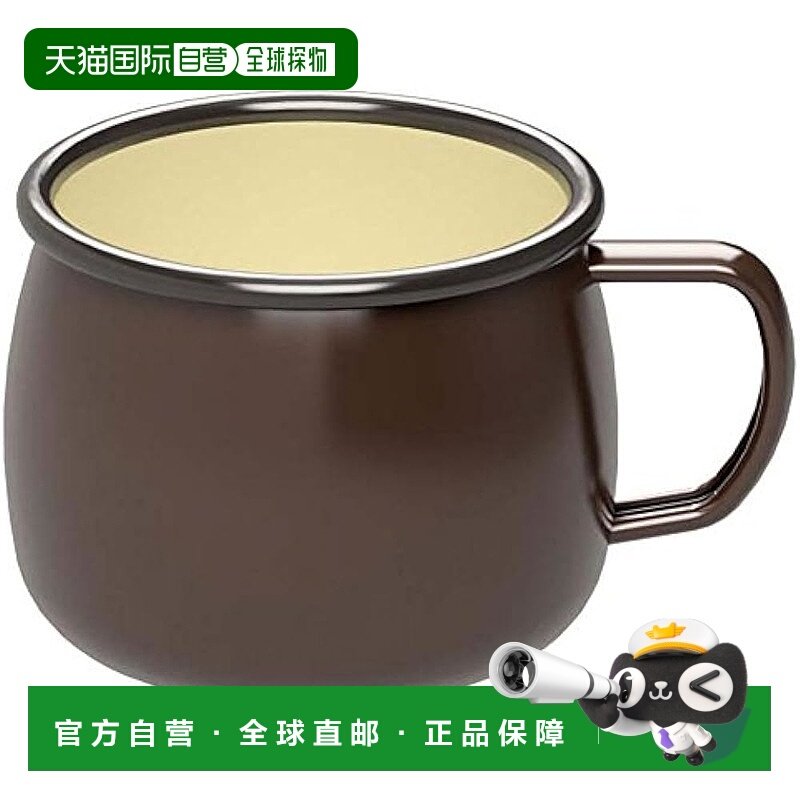 【日本直邮】鹿牌 烧烤杯空心马克杯棕色 400ml UH-506户外