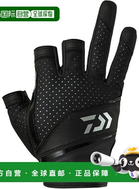 【日本直邮】达亿瓦仿皮手套 三指剪裁 25DG-2225 黑色