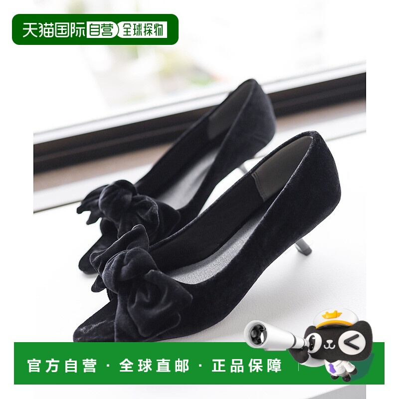 1h可退 日本直邮SESTO 女装 细跟显瘦 开口尖头粗跟短靴 稳定防滑