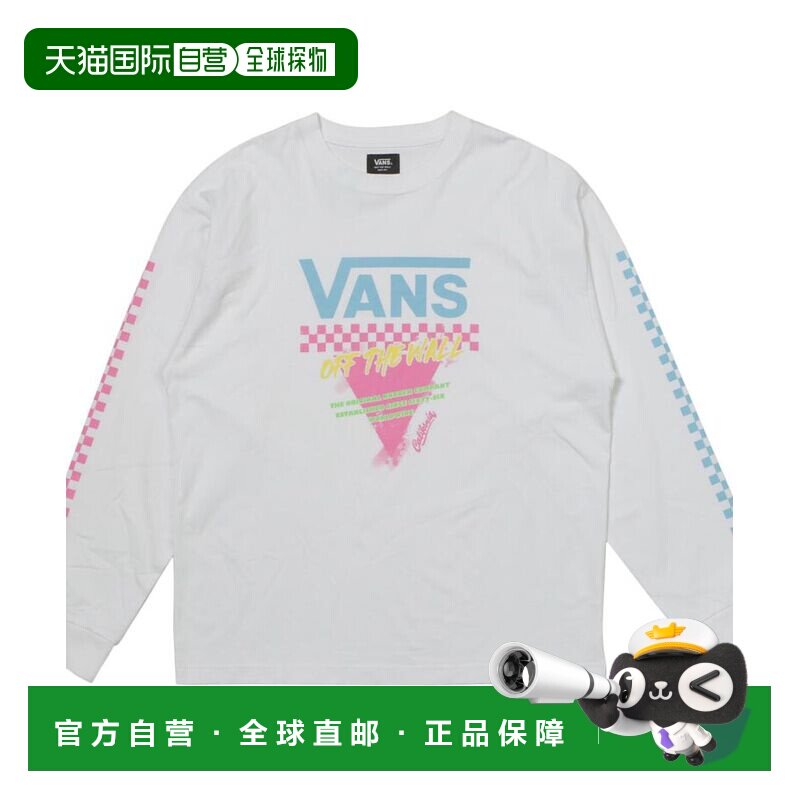 日本直邮VANS 短袖 T恤 霓虹格纹 M长袖图片