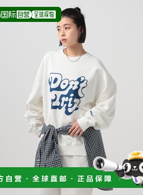 1h可退 日本直邮Free&Easy 女士 oversize logo印花卫衣 638513