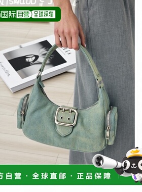 1h可退 日本直邮MOUSSY 女士侧袋编织hobo包 010IAT555501单肩包