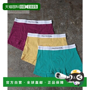 纯色拳击短裤 日本直邮FRUIT LOOM THE 三件套内衣