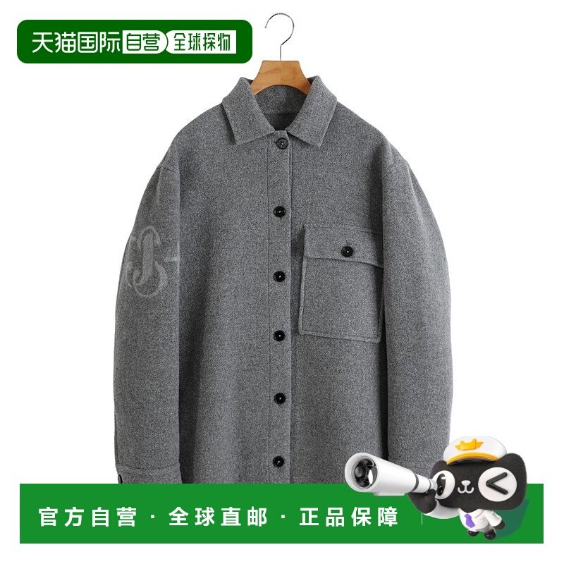 1h可退 日本直邮JIL SANDER 女士167 EMB DB羊毛短夹克 J40BN0167