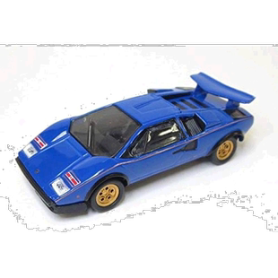 【日本直邮】京商汽车模型1/64比例迷你车系列兰博基尼Countach蓝