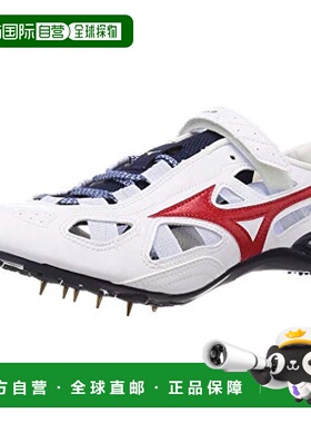 【日本直邮】Mizuno美津浓 田径鞋 白色×红色×藏青色 22 cm 2E