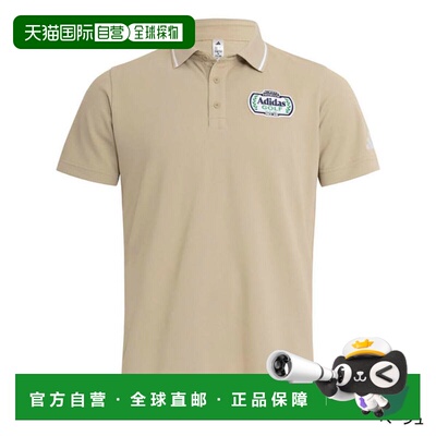 日本直邮阿迪达斯高尔夫服装 短袖衬衫 秋冬 CHIP 背后图案 短袖P