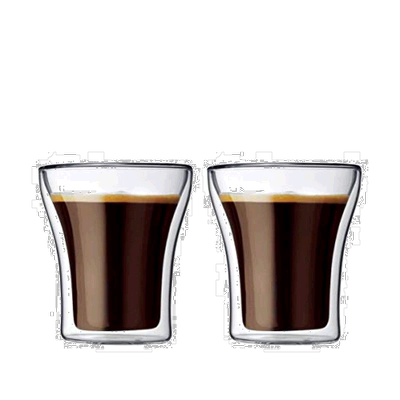 【日本直邮】波顿ASSAM双层玻璃杯200ml2个套装4555-10