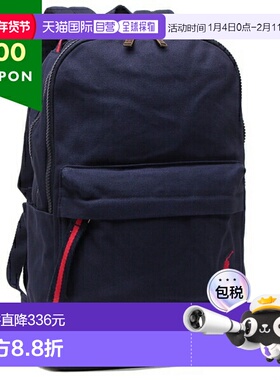 日本直邮Polo Ralph Lauren 帆布背包背包海军红色女士 POLO RALP