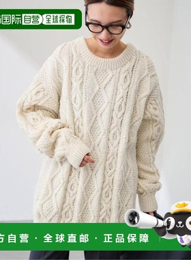 1h可退 日本直邮FRAMeWORK ATHENA DESIGNS HAND ARAN CREW NECK