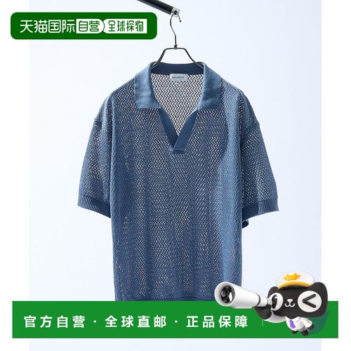 日本直邮ABAHOUSE Skipper 针织 Polo 衫 网眼设计