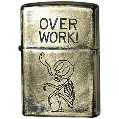 【日本直邮】Zippo芝宝 打火机 骷髅头 2UDB-OVER 5.5×3.8×1.3c