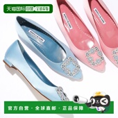 MANOLO 010 BLAHNIK HANGISIFLAT 日本直邮 SATIN 高跟鞋 OPAL