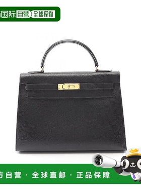 1h可退 日本直邮中古Hermes爱马仕女包A级95新Kelly32凯利32牛皮
